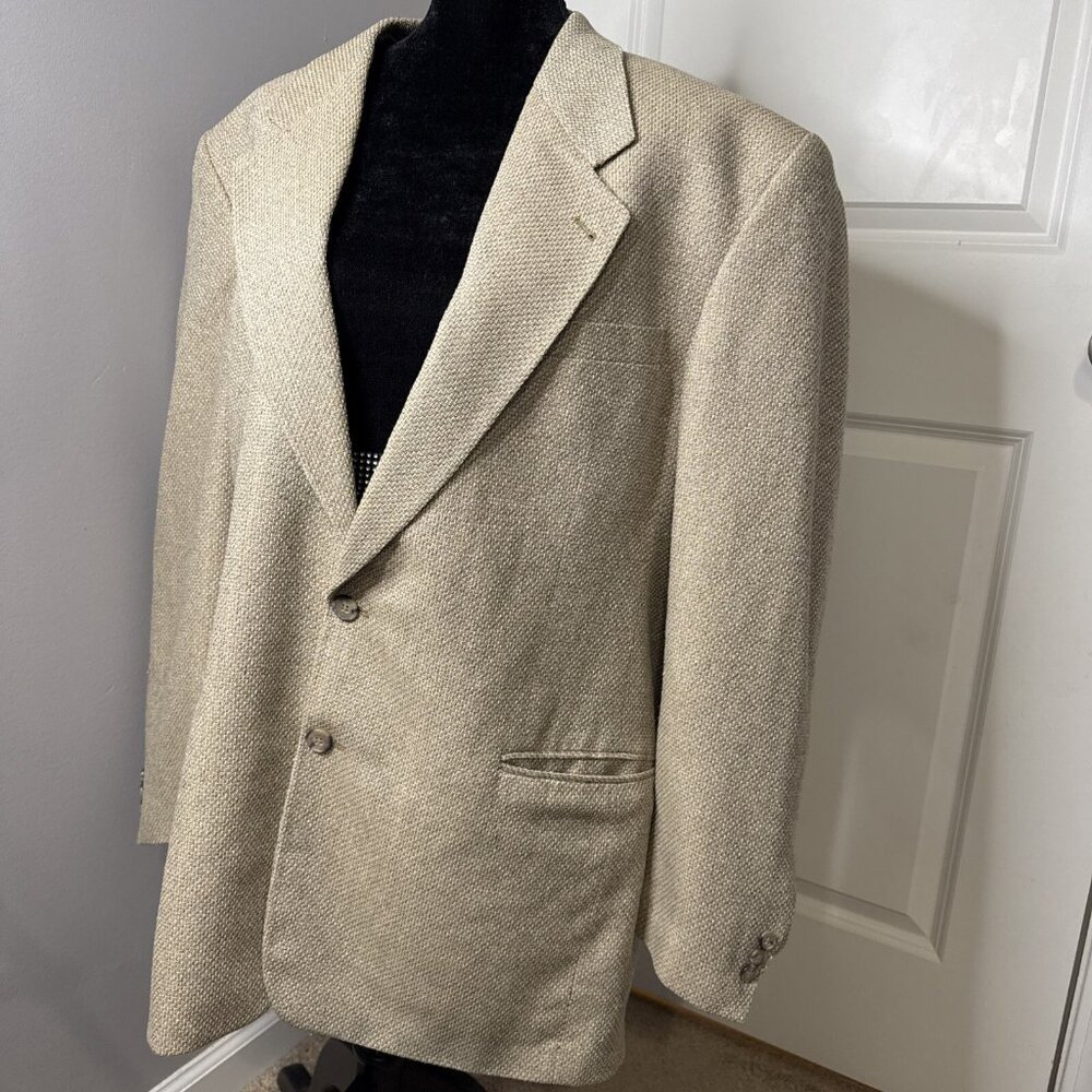 Gianfranco Ruffini Italy Silk Blend Sport Coat, Size L 46